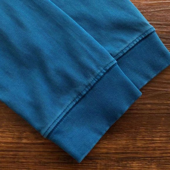 Cavermpt Blue Long Sleeve Hoodie Black Abstract Print - Picture 14 of 15